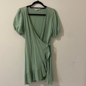 Green Wrap Dress